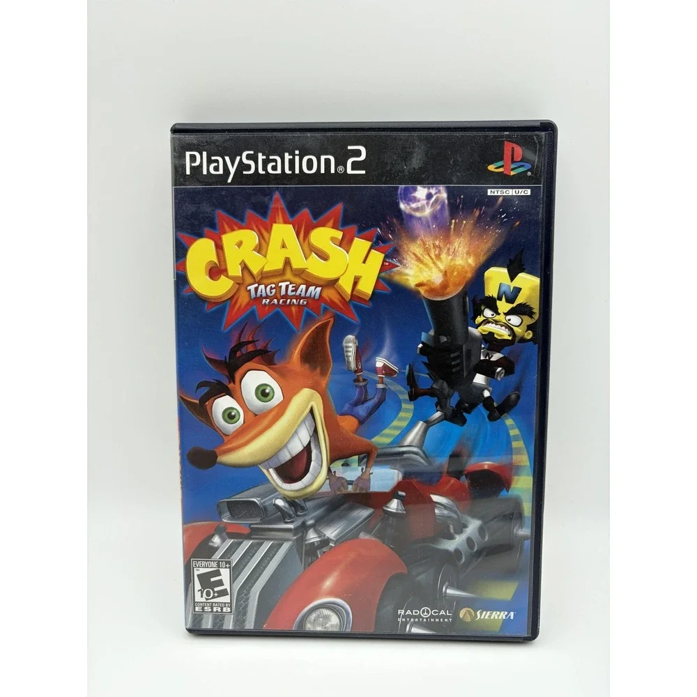 Crash Tag Team Racing Sony PlayStation 2 PS2 Game CIB E10+ NTSC 2005 Sierra